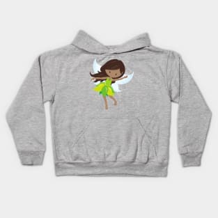 African American Fairy, Forest Fairy, Magic Fairy Kids Hoodie